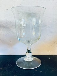 Floral Glass Chalice