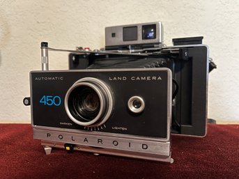 Polaroid 450 Land Camera With Portrait & Close-up Attachments