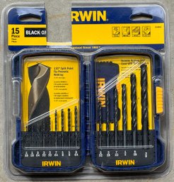 New In Package 15 Pc Irwin Drill Bit Set