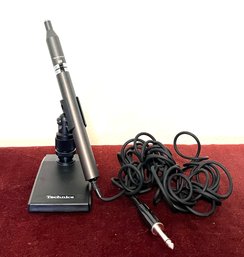 Technics RP-3800E ElectretCondenser Microphone With Stand And Extra Cables