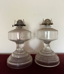 Pair Of Oil Lamps