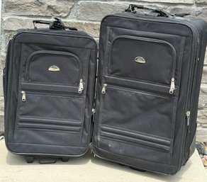 Pair Of Apollo Traveling Suitcases