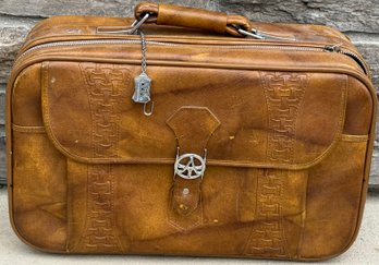 Vintage American Tourister Leather Luggage Bag