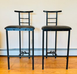 Duo Of Post Modern Tokyo Barstools In The Style Of Rodney Kinsman