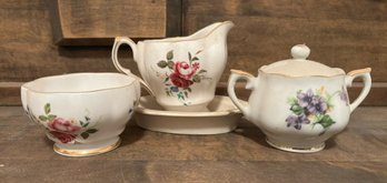 Lot Of Floral Designed Tea Cups