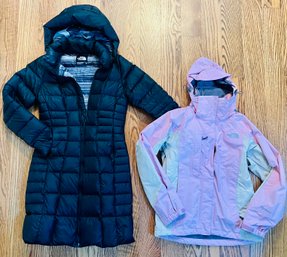 2 The North Face Jackets Including Long Puffer Women's Size Small