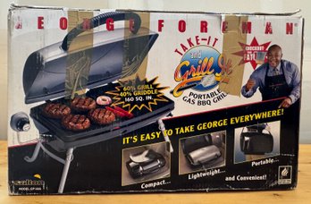 New In Box George Foreman Portable Gas BBQ Grill