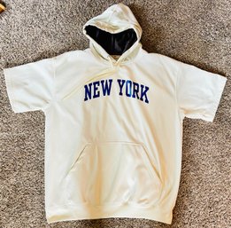 Fanatics New York Yankees Profile Big & Tall Contrast Short Sleeve Pullover Hoodie Sz 2X
