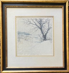 Vienna, Himmelstrasse - Luigi Kasimir Etching - Signed And Framed