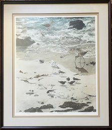 R. Folk - Beach Treasures - Framed Print With COA