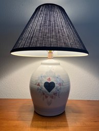 Floral Painted Ceramic Table Lamp