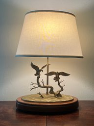 Brass Duck Sport Lamp - McDonald Sportlamps Of Essex CT - No.266