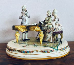 Porcelain Figurines Playing Instruments