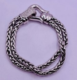 Double Strand Sterling Silver Bracelet