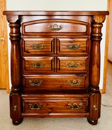 Vintage Wood Chest Of Drawers