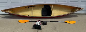 Swift Canoe W/ Flaire Paddle & Yakima Universal Canoe Carrier