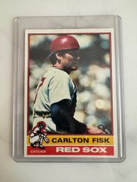 1976 Carlton Fisk # 365 Boston Red Sox Topps Baseball Card