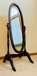 Vintage Wood Cheval Adjustable Mirror