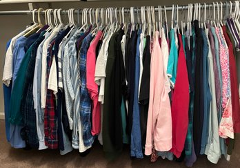 Assorted Lot Of Womens Shirts And Sweaters