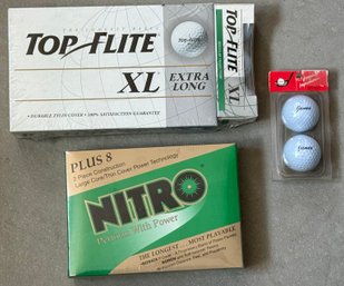 Trio Of New In Package Golf Balls