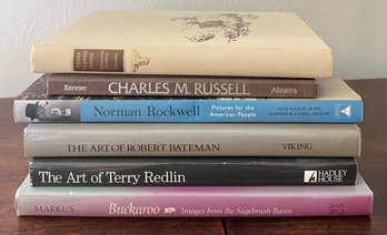 Coffee Table Art Books - Redlin, Russell, Bateman, Rockwell