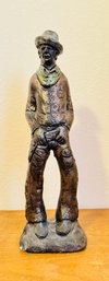 Vintage Michael Garman Gunslinger Cowboy Western Art Sculpture