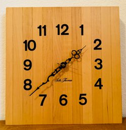 Seth Thomas Butcher Block Clock