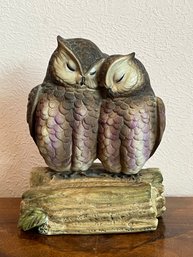 Loving Owl Music Box By Gorham