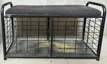 Metal Sports Equipment Storage Bench