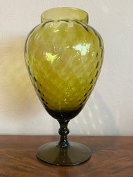 Green Glass Decanter Vase
