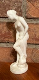 Vintage Depositato Italy Caste Semi Nude Goddess Statue