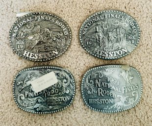 Vintage 1988-1991 NFR Belt Buckles