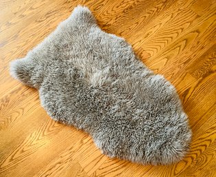 Faux Fur Grey Rug