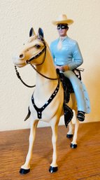 Vintage The Lone Ranger Toy, With Horse, Guns, Hat And Saddle By Hartman Toys