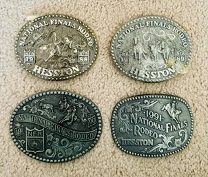 Vintage 1988-1991 NFR Belt Buckles