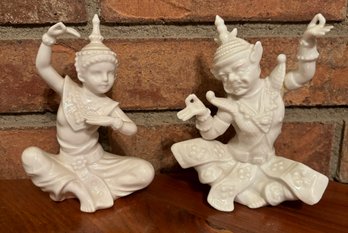 Vintage MCM Siam Thai Temple Dancers By Ardalt Japan