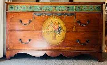 Vintage Hand Painted French Style Dresser