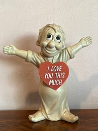 Russ And Wallace Berrie 1968 I Love You This Much Collectible Figurine