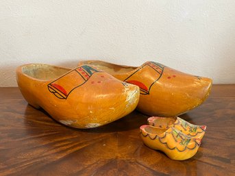 Hand Carved Large And Mini Wood Clogs