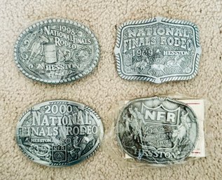 Vintage 1998-2000 & 25th Anniversary NFR Belt Buckles