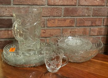 Assortment Of Patterned Glassware