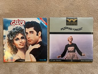 Grease And The Sound Od Music Laser Discs LD Movie Format