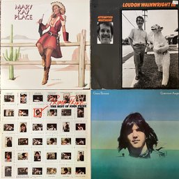 LPs - Mary Kay Place,m Loudon Wainwright III, John Prine, Gram Parsons Vinyl Records