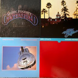 LPs - John Fogerty, The Eagles, Dire Straits Vinyl Records