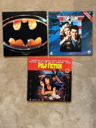 Lot Of Laser Discs LD Movie Format Including Top Gun, Pulp Fiction And Batman