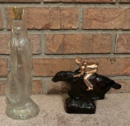 Pair Of Glass Decanters