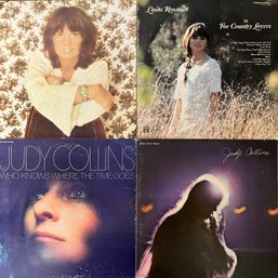 LPs - Judy Collins & Linda Ronstadt Vinyl Records