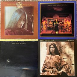 LPs - Emmylou Harris: Pieces Of The Sky, Cimarron, Blue Kentucky Girl, Quarter Moon In A Ten Cent Town Vinyl