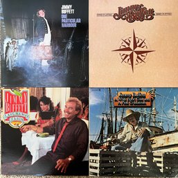 LPs - Jimmy Buffett: One Particular Harbor, Last Mango In Paris, A White Sport Coat And A Pink Crustacean…