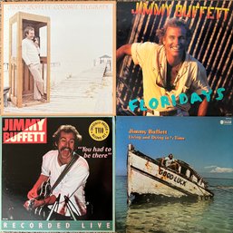 LPs - Jimmy Buffett: Coconut Telegraph, Floridays, Living And Dying In 3/4 Time, You Had To Be There